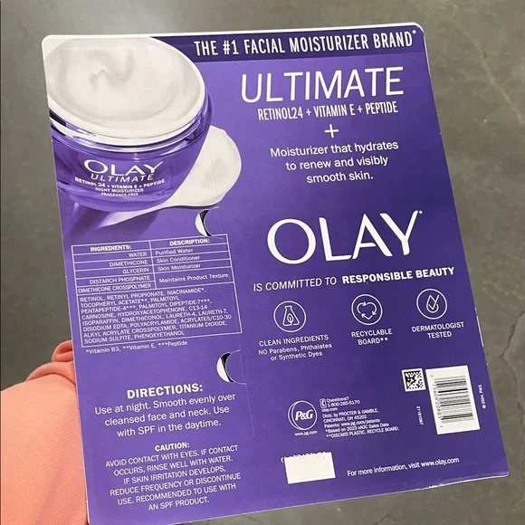 OLAY Ultimate Retinol 3-in-1 Smoothing Moisturizer 2 Pack
